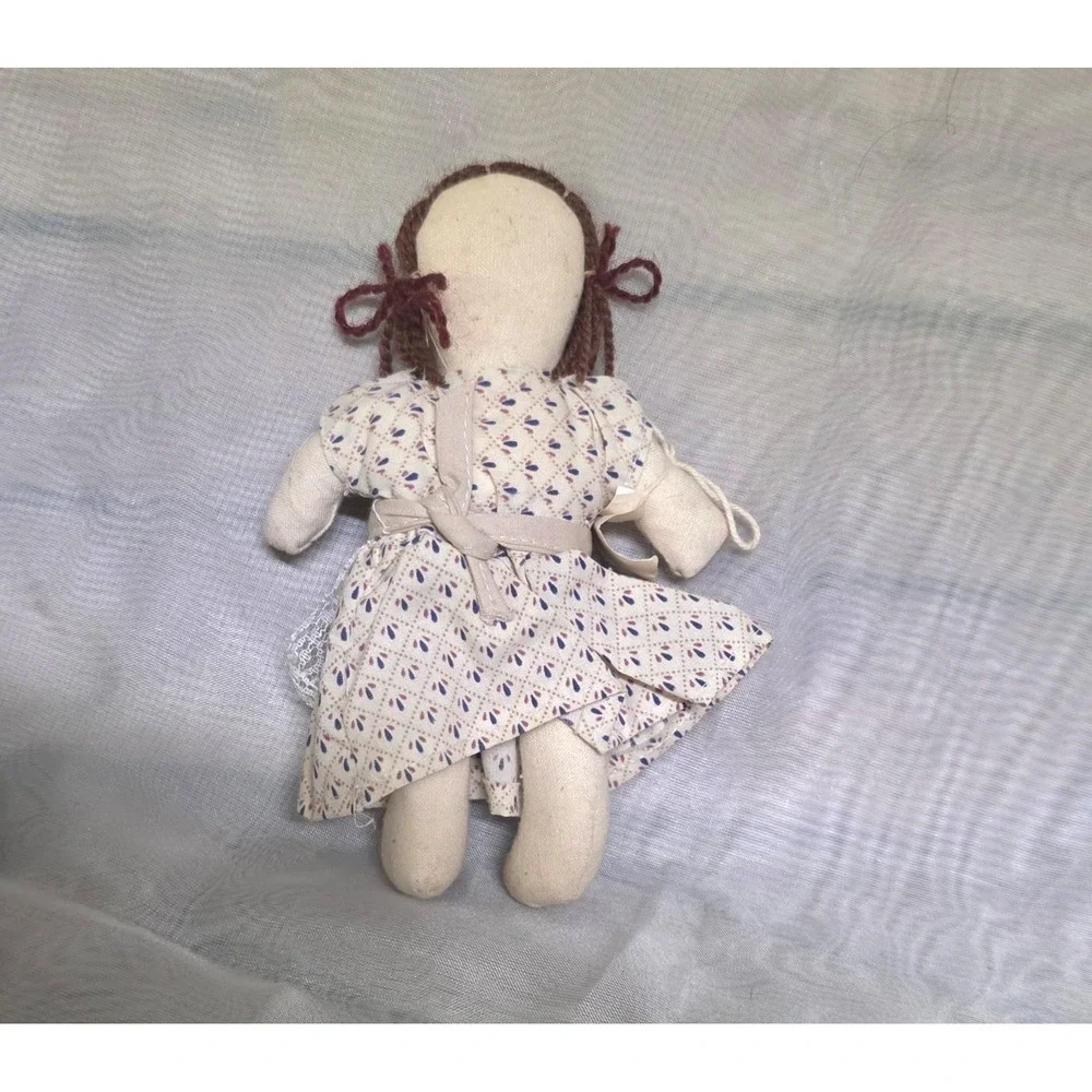 Lot of 3 Handmade Rag Dolls Folk Art Primitive Cloth & Wood Doll‎ Figures Haiti